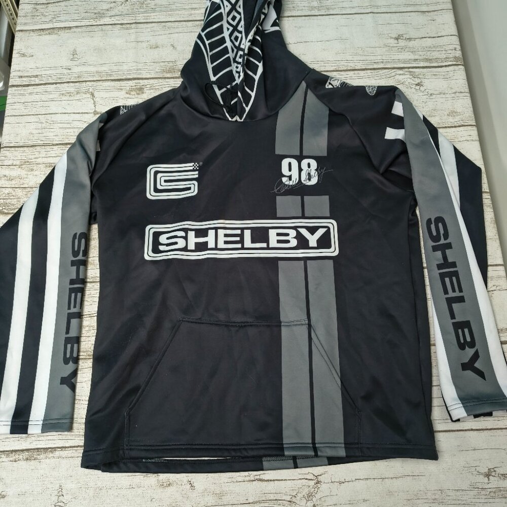 Shelby Mustang Caroll Shelby Graphic Hoodie Men Size Medium
